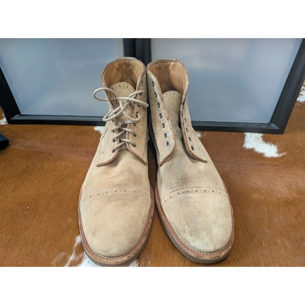 Aquatalia Carter Men's Weatherproof Suede Boots Sz 9M Brown, Italy $595!